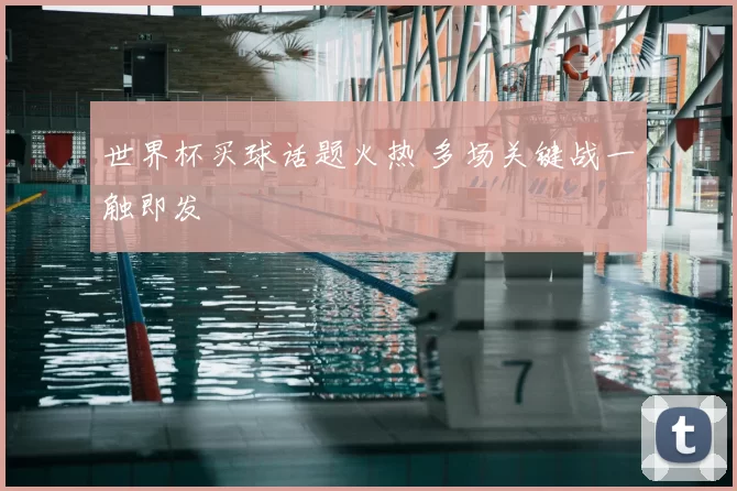 世界杯买球话题火热 多场关键战一触即发