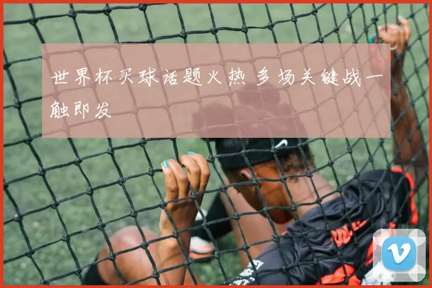 世界杯买球话题火热 多场关键战一触即发