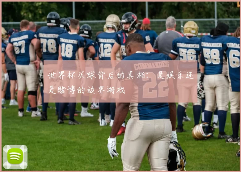 世界杯买球背后的真相：是娱乐还是赌博的边界游戏